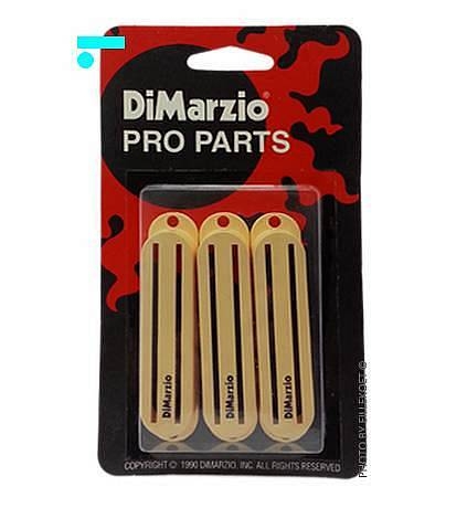 dimarzio dm2002cr - cover per single coil dual blade - crema