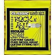 ernie ball 2251 - classic rock n roll regular slinky - muta per chitarra elettrica 10-46