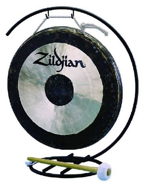 zildjian 12 traditional gong (cm. 30) & stand set