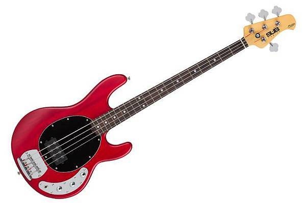 sterling by music man ray4-trs - translucent red satin