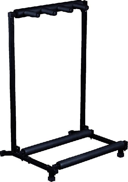 rockbag by warwick rs20880b1fp flat pack stand per 3 chitarre/bassi elettrici