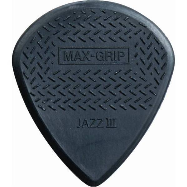 dunlop 471r3s max-grip jazz iii - black stiffo - confezione 24 plettri