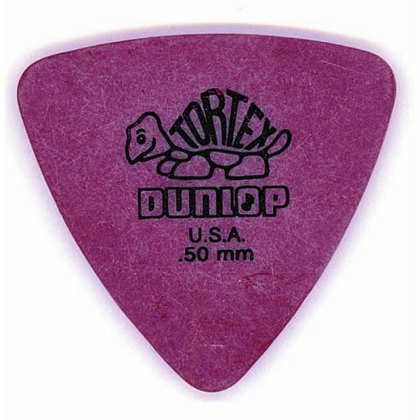 dunlop 431p tortex triangle red .50 - confezione 6 plettri