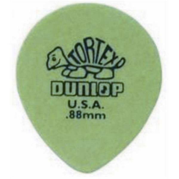 dunlop 413r tortex tear drop green .88