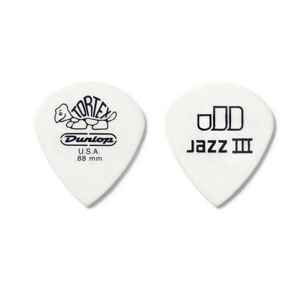 dunlop 478p.073 tortex white jazz iii, .73mm,