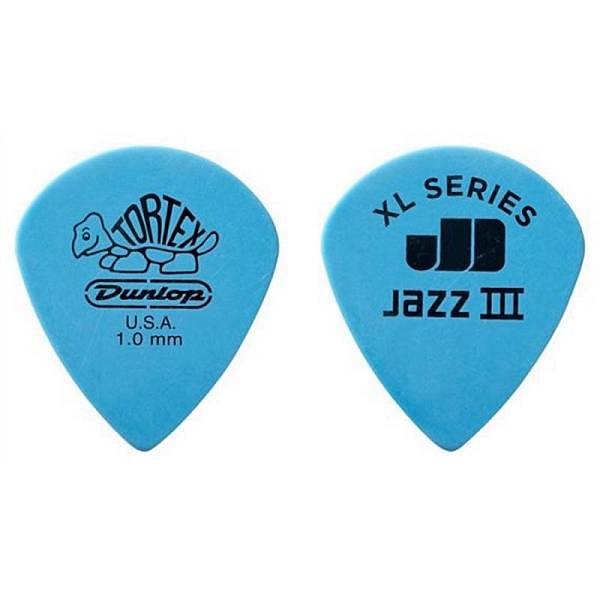 dunlop 498p1.00 tortex jazz iii xl, 1.0mm