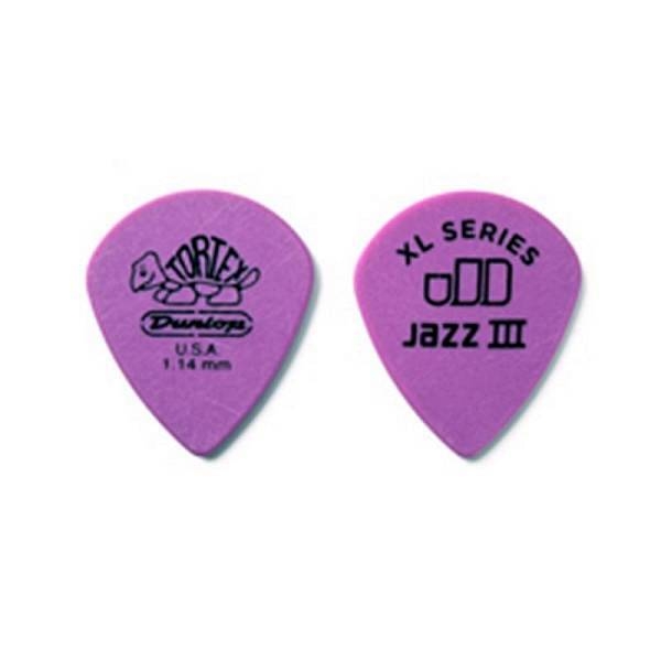 dunlop 498r1.14 tortex jazz iii xl, 1.14mm