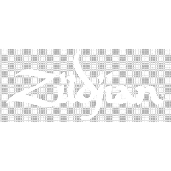 zildjian adesivo logo zildjian bianco 8