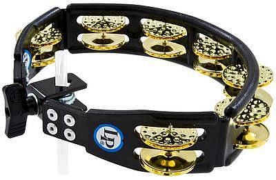 latin percussion lp179 cyclops tambourine - tamburello montabile su asta con piatti in ottone