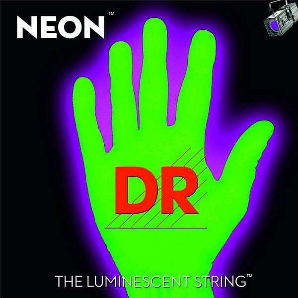 dr strings nge-9 - neon - corde fluorescenti per chitarra elettrica