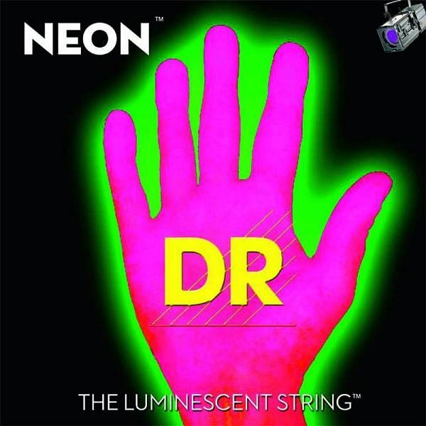 dr strings npe-9 - neon - corde fluorescenti per chitarra elettrica