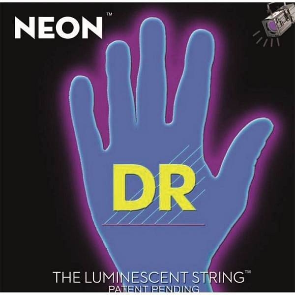 dr strings nbe-9 - neon - corde fluorescenti per chitarra elettrica