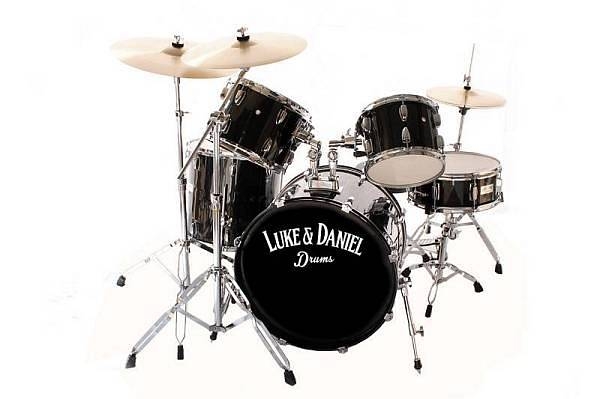 luke & daniel p1211aspabk - sparkling black - batteria acustica completa con meccaniche