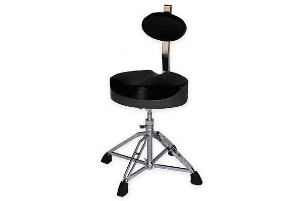 luke & daniel t2000 - sgabello per batterista professionale con schienale regolabile - drum throne