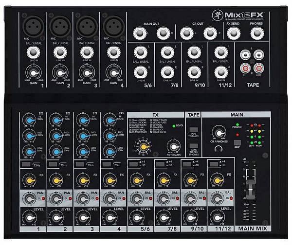 mackie mix 12 fx - il nuovo mixer compatto con effetti