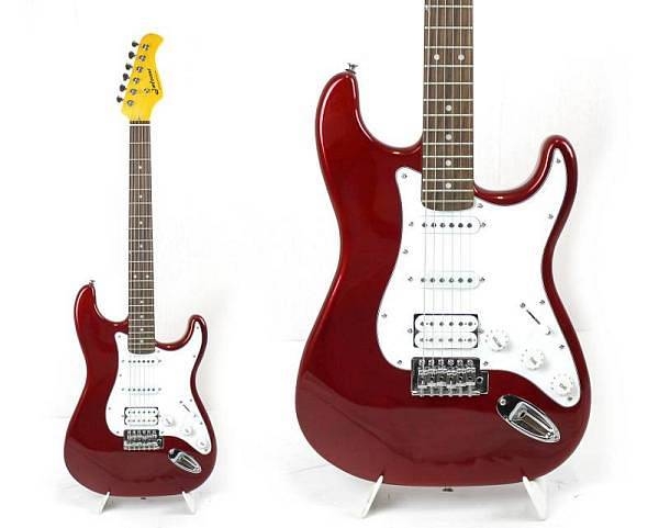 jm forest st73r candy apple red - chitarra elettrica hss stile stratocaster