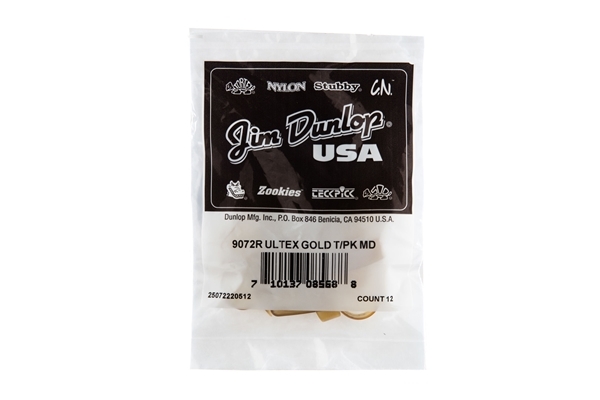 dunlop 9072r thumb pick medium-scatola per ricarica da 12