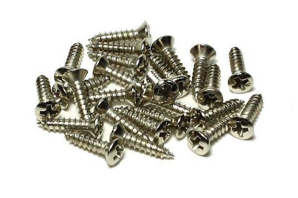 parts planet wo2,1x10n - 50 viti testa ovale per battipenna stratocaster