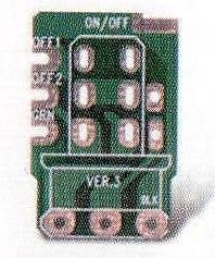 parts planet vlpp2 pcb on/off - circuito stampato per potenziometri push-push - on/off