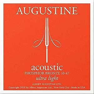 augustine acoustic ultra light - muta di corde phosphor bronze 10-47