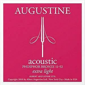 augustine acoustic extra light - muta di corde phosphor bronze 11-52