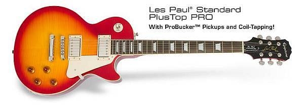 epiphone les paul standard plus top pro - cherry sunburst