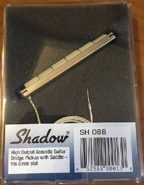 shadow sh 066 - ponte e selletta piezo per chitarra acustica