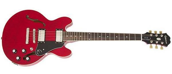 epiphone es-339 pro cherry - chitarra semiacustica versione ridotta della 335