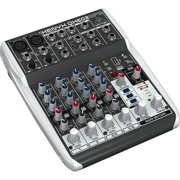 behringer qx602mp3 - mixer con effetti e lettore mp3