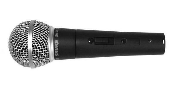 shure sm 58s - microfono dinamico - con interruttore