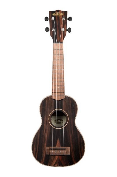 kala ka-eby-s - ukulele soprano striped ebony con borsa