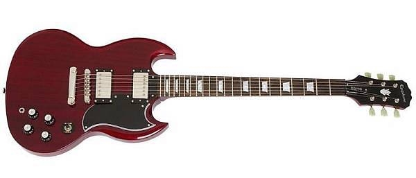 epiphone g-400 pro cherry - diavoletto con pickup alnico pro