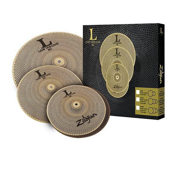 zildjian cartone 4 l80 low volume (lv348): ride + hi-hat + crash