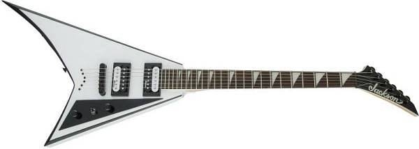 jackson js series rhoads js32t amaranth fingerboard white w/black bevels