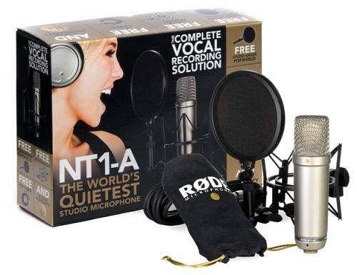 rode nt1a - complete vocal set - microfono a condensatore con antipop e schokmount