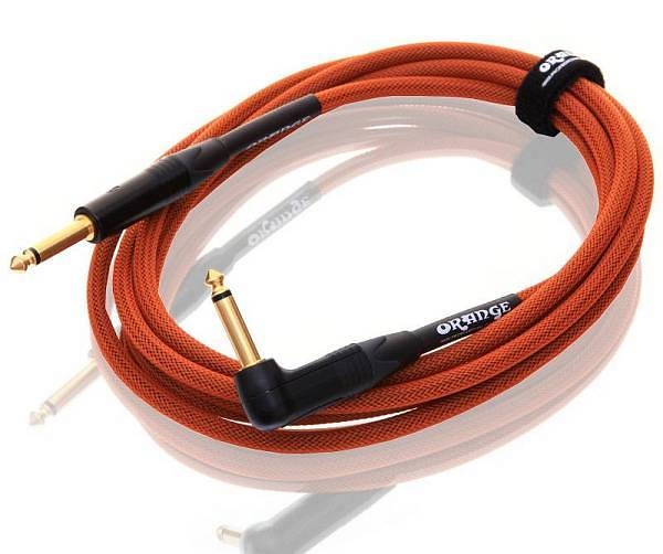 orange instrument cable 6m or - angled - cavo per chitarra