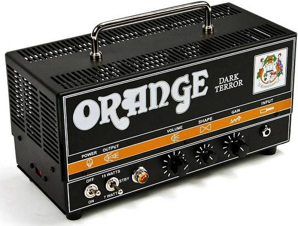 orange dark terror head - testata valvolare compatta per chitarra elettrica 7/15 watt