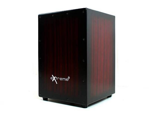 extreme db01-rds - cajon a 3 cordiere - con borsa - rosso sfumato