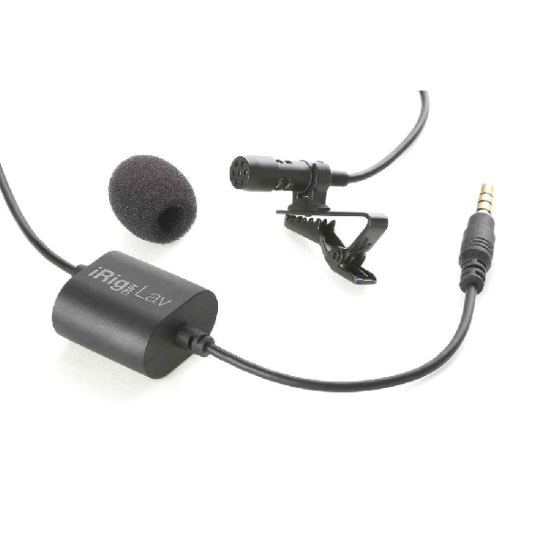 ik multimedia irig mic lav dual n.2pz mic lavalier x dispositivi mobili