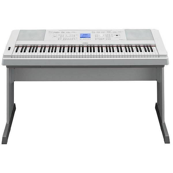 yamaha dgx660wh portable grand - pianoforte digitale e arranger con supporto