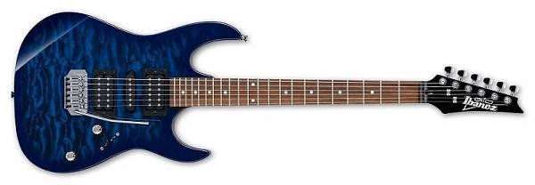 ibanez grx70qa-tbb transparent blue burst