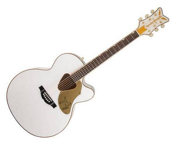 gretsch g5022cwfe rancher falcon jumbo fishman pickup system white