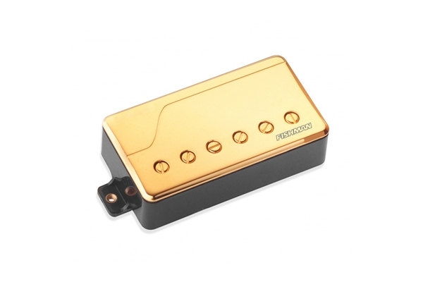 fishman prf-chb-bg1 fluence classic humbucker, gold, bridge