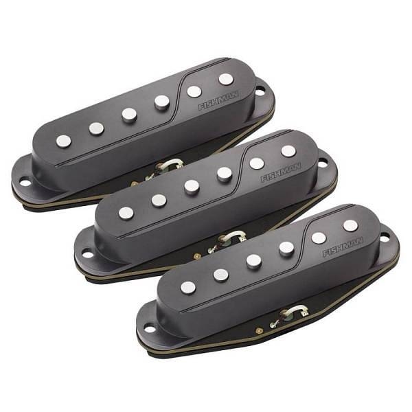 fishman prf-str-bk3 fluence single black, set/3