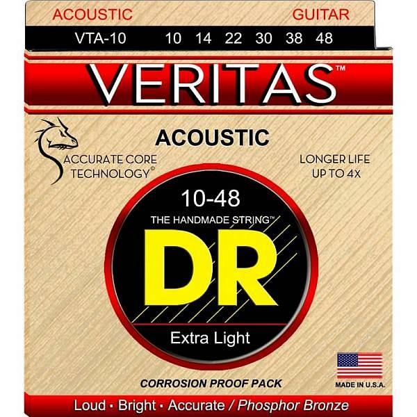 dr strings vta-10 corde per chitarra acustica phosphor bronze