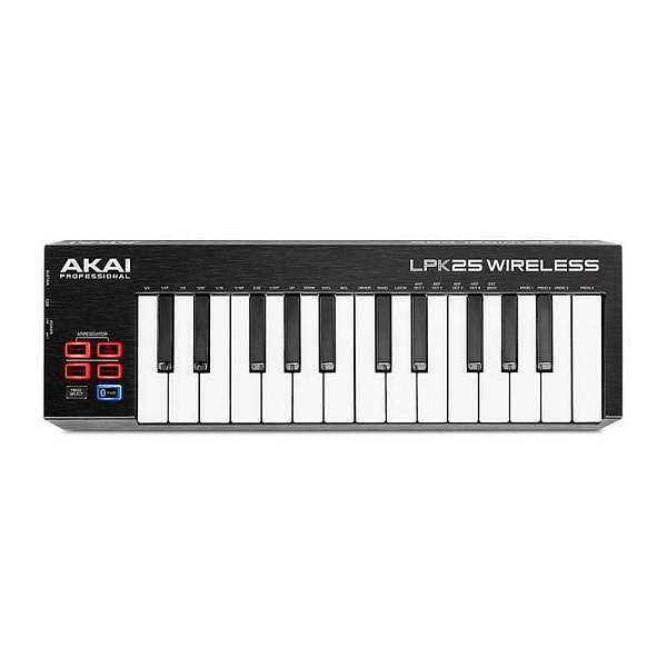 akai lpk25 wireless: mini tastiera midi a 2 ottave bluetooth e usb