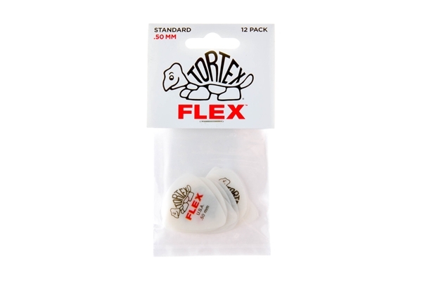 dunlop 428p.50 tortex flex standard .50 mm pack/12