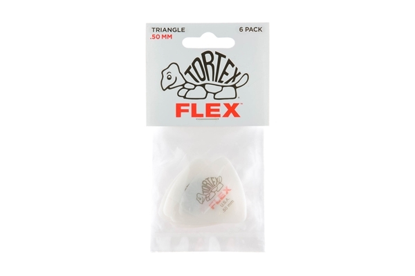 dunlop 456p.50 tortex flex triangle .50 mm pack/12