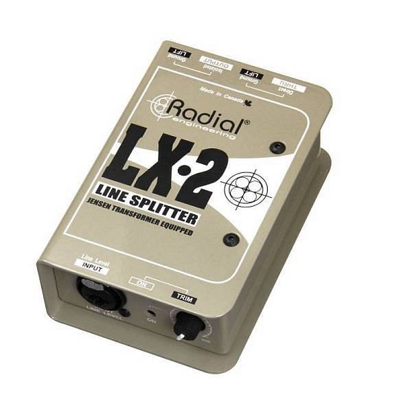 radial lx2 - line splitter con attenuatore