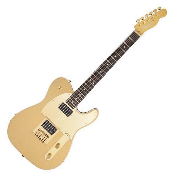 squier by fender j5 telecaster lrl frost gold